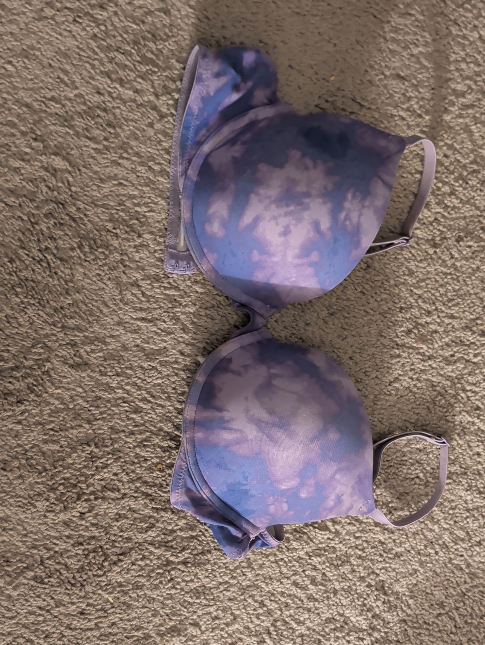 Victoria's Secret Purple Tie-Dye Molded T-Shirt Bra